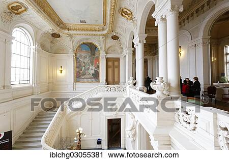 Stock Image - "Poitiers town hall, Poitiers, Vienne department, Poitou-Charentes region, France, Europe". Fotosearch