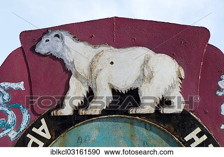 "Polar bear, detail of the symbolic name sign in the square of the abandoned Russian mining town of Pyramiden, Pyramiden, Spitsbergen Island, Svalbard Archipelago, Svalbard and Jan Mayen, Norway, Europe" View Large Photo Image Stock Image - "Polar bear, detail of the symbolic name sign in the square of the abandoned Russian mining town of Pyramiden, Pyramiden, Spitsbergen Island, Svalbard Archipelago, Svalbard and Jan Mayen, Norway, Europe". Fotosearch