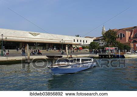 "Police boat in front of the Santa Lucia train station, Cannaregio, Venice, Veneto, Italy, Europe" View Large Photo Image Stock Image - "Police boat in front of the Santa Lucia train station, Cannaregio, Venice, Veneto, Italy, Europe". Fotosearch