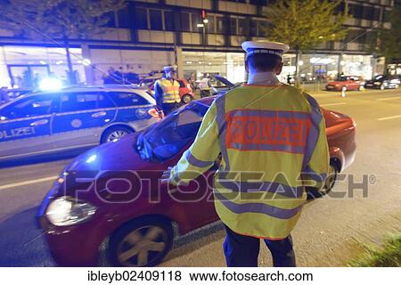 "Police control at night, Theodor-Heuss-Strasse, Stuttgart, Baden-Wuerttemberg, Germany, Europe" View Large Photo Image Stock Photo - "Police control at night, Theodor-Heuss-Strasse, Stuttgart, Baden-Wuerttemberg, Germany, Europe". Fotosearch