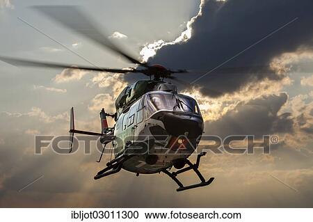 "Police helicopter type BK 117 taking off for an operational flight, Police Flying Squadron NRW, North Rhine-Westphalia, Germany, Europe" View Large Photo Image Stock Image - "Police helicopter type BK 117 taking off for an operational flight, Police Flying Squadron NRW, North Rhine-Westphalia, Germany, Europe". Fotosearch