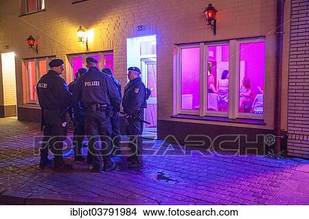 "Police raid in the red light district, about 110 women and several punters had their details checked, 17 women were arrested for the time being, Flasshofstrasse brothel district, Oberhausen, North Rhine-Westphalia, Germany, Europe" View Large Photo Image Picture - "Police raid in the red light district, about 110 women and several punters had their details checked, 17 women were arrested for the time being, Flasshofstrasse brothel district, Oberhausen, North Rhine-Westphalia, Germany, Europe". Fotosearch