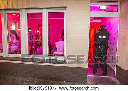 "Police raid in the red light district, about 110 women and several punters had their details checked, 17 women were arrested for the time being, Flasshofstrasse brothel district, Oberhausen, North Rhine-Westphalia, Germany, Europe" View Large Photo Image Stock Photo - "Police raid in the red light district, about 110 women and several punters had their details checked, 17 women were arrested for the time being, Flasshofstrasse brothel district, Oberhausen, North Rhine-Westphalia, Germany, Europe". Fotosearch