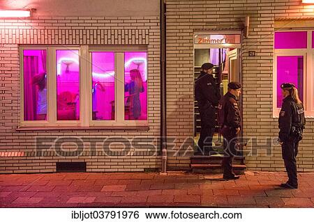 "Police raid in the red light district, about 110 women and several punters had their details checked, 17 women were arrested for the time being, Flasshofstrasse brothel district, Oberhausen, North Rhine-Westphalia, Germany, Europe" View Large Photo Image Stock Photograph - "Police raid in the red light district, about 110 women and several punters had their details checked, 17 women were arrested for the time being, Flasshofstrasse brothel district, Oberhausen, North Rhine-Westphalia, Germany, Europe". Fotosearch