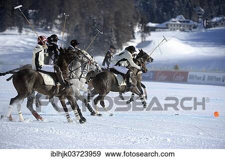 "Polo tournament, 28th St. Moritz Polo World Cup on Snow on the frozen Lake St. Moritz, St. Moritz, Engadin, Graubunden, Switzerland, Europe" View Large Photo Image Stock Photo - "Polo tournament, 28th St. Moritz Polo World Cup on Snow on the frozen Lake St. Moritz, St. Moritz, Engadin, Graubunden, Switzerland, Europe". Fotosearch