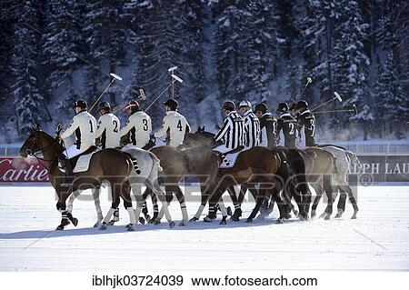 "Polo tournament, 28th St. Moritz Polo World Cup on Snow on the frozen Lake St. Moritz, St. Moritz, Engadin, Graubunden, Switzerland, Europe" View Large Photo Image Stock Photo - "Polo tournament, 28th St. Moritz Polo World Cup on Snow on the frozen Lake St. Moritz, St. Moritz, Engadin, Graubunden, Switzerland, Europe". Fotosearch