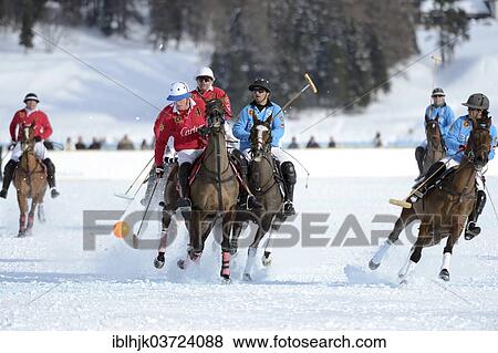 "Polo tournament, 28th St. Moritz Polo World Cup on Snow on the frozen Lake St. Moritz, St. Moritz, Engadin, Graubunden, Switzerland, Europe" View Large Photo Image Stock Photo - "Polo tournament, 28th St. Moritz Polo World Cup on Snow on the frozen Lake St. Moritz, St. Moritz, Engadin, Graubunden, Switzerland, Europe". Fotosearch