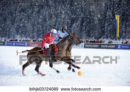 "Polo tournament, 28th St. Moritz Polo World Cup on Snow on the frozen Lake St. Moritz, Engadin, Graubunden, Switzerland, Europe" View Large Photo Image Stock Photo - "Polo tournament, 28th St. Moritz Polo World Cup on Snow on the frozen Lake St. Moritz, Engadin, Graubunden, Switzerland, Europe". Fotosearch