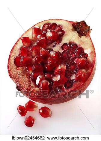 Stock Image - "Pomegranate, half". Fotosearch