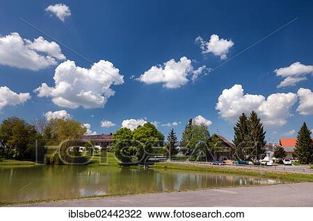 "Pond in Reichling, clouds, Lechrain, Upper Bavaria, Bavaria, Germany, Europe" View Large Photo Image Stock Image - "Pond in Reichling, clouds, Lechrain, Upper Bavaria, Bavaria, Germany, Europe". Fotosearch