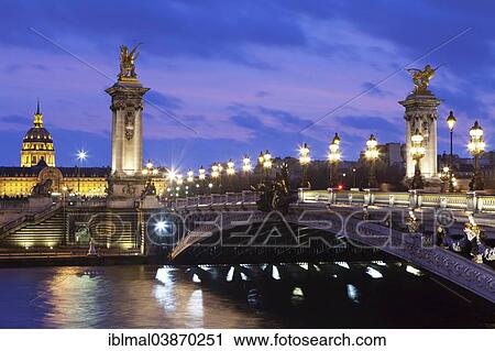 "Pont Alexandre III, Seine river and Les Invalides, Paris, Ile de France, France, Europe" View Large Photo Image Stock Image - "Pont Alexandre III, Seine river and Les Invalides, Paris, Ile de France, France, Europe". Fotosearch