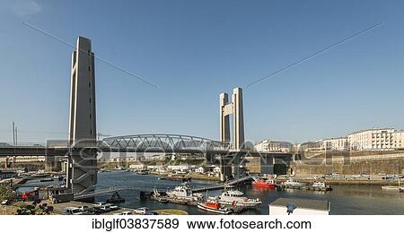 "Pont de Recouvrance, drawbridge, Brest, Brittany, France, Europe" View Large Photo Image Stock Photo - "Pont de Recouvrance, drawbridge, Brest, Brittany, France, Europe". Fotosearch