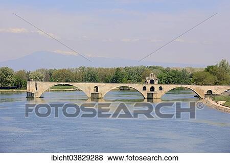 "Pont Saint Benezet bridge across the Rhone river, also known as Pont D'Avignon, Avignon, Vaucluse, Provence-Alpes-Cote d'Azur, Southern France, France, Europe" View Large Photo Image Stock Photo - "Pont Saint Benezet bridge across the Rhone river, also known as Pont D'Avignon, Avignon, Vaucluse, Provence-Alpes-Cote d'Azur, Southern France, France, Europe". Fotosearch