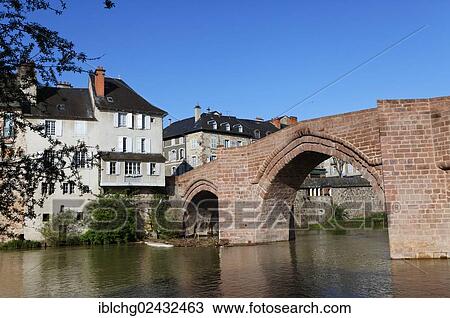 "Pont Vieux, Old Bridge, Espalion, Vallee du Lot, Lot valley, Aveyron, Midi-Pyrenees, France, Europe" View Large Photo Image Stock Image - "Pont Vieux, Old Bridge, Espalion, Vallee du Lot, Lot valley, Aveyron, Midi-Pyrenees, France, Europe". Fotosearch