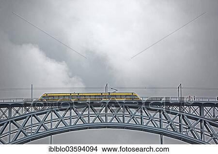 "Ponte de Dom Luis I bridge with the Metro do Porto light rail, double-decker bridge, Vila Nova de Gaia, District of Porto, Portugal, Europe" View Large Photo Image Picture - "Ponte de Dom Luis I bridge with the Metro do Porto light rail, double-decker bridge, Vila Nova de Gaia, District of Porto, Portugal, Europe". Fotosearch