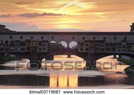 Stock Photo - "Ponte Vecchio bridge, Florence, Tuscany, Italy, Europe". Fotosearch