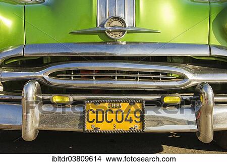 Picture - "Pontiac, classic car, Havana, Cuba, North America". Fotosearch