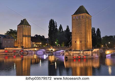 "Ponts Couverts bridge with towers over the River Ill, UNESCO World Heritage Site, historic centre or Grand Ile, Strasbourg, Departement Bas-Rhin, Alsace, France, Europe" View Large Photo Image Stock Image - "Ponts Couverts bridge with towers over the River Ill, UNESCO World Heritage Site, historic centre or Grand Ile, Strasbourg, Departement Bas-Rhin, Alsace, France, Europe". Fotosearch