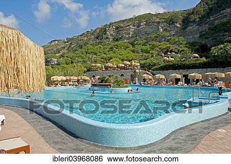 Stock Photograph - "Pool, Poseidon Spa, Ischia, Gulf of Naples, Italy, Europe". Fotosearch