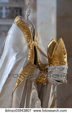 "Pope Dionysius, beheaded in the 3rd century, altar of grace by JM Feichtmayr, Basilica of the Fourteen Holy Helpers, 1743-1772, architect Balthasar Neumann, Bad Staffelstein, Upper Franconia, Bavaria, Germany, Europe" View Large Photo Image Stock Photo - "Pope Dionysius, beheaded in the 3rd century, altar of grace by JM Feichtmayr, Basilica of the Fourteen Holy Helpers, 1743-1772, architect Balthasar Neumann, Bad Staffelstein, Upper Franconia, Bavaria, Germany, Europe". Fotosearch