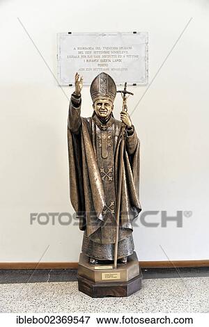 Stock Photo - "Pope John Paul II Memorial, Church of San Martino Vescovo, Burano, Venice, Veneto, Italy, Europe". Fotosearch