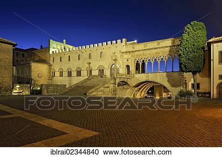 "Pope's Palace, Palazzo dei Papi palace, 13th century, staircase, Gothic loggia, Viterbo, Lazio region, Italy, Europe" View Large Photo Image Stock Image - "Pope's Palace, Palazzo dei Papi palace, 13th century, staircase, Gothic loggia, Viterbo, Lazio region, Italy, Europe". Fotosearch