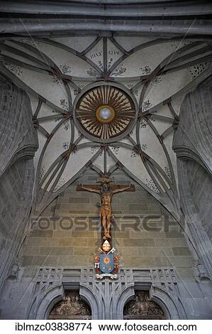 "Porch, cross vaults and crucifix, Konstanz Minster, Konstanz, Baden-Wurttemberg, Germany, Europe" View Large Photo Image Picture - "Porch, cross vaults and crucifix, Konstanz Minster, Konstanz, Baden-Wurttemberg, Germany, Europe". Fotosearch