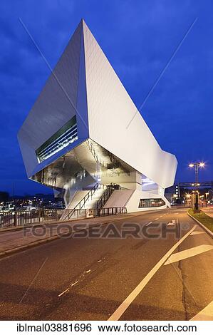 Stock Photograph - "Porsche Museum, Stuttgart, Baden-Wurttemberg, Germany, Europe". Fotosearch