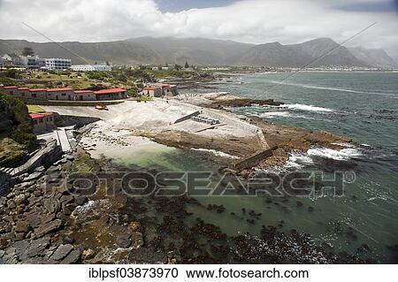 "Port and coastline of Hermanus, Western Cape, South Africa, Africa" View Large Photo Image Stock Image - "Port and coastline of Hermanus, Western Cape, South Africa, Africa". Fotosearch