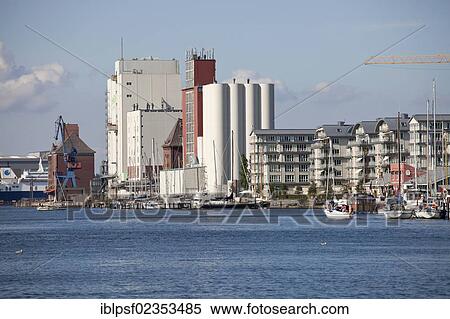"Port and HaGe Kraftfutterwerk, a feed pellet plant, in Flensburg, Schleswig-Holstein, Germany, Europe" View Large Photo Image Stock Photography - "Port and HaGe Kraftfutterwerk, a feed pellet plant, in Flensburg, Schleswig-Holstein, Germany, Europe". Fotosearch