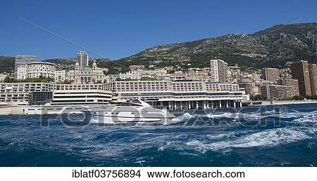 Picture - "Port Hercule, Monaco, Europe". Fotosearch