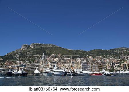 Picture - "Port Hercule, Monaco, Monte Carlo, Cote d'Azur, France, Europe". Fotosearch