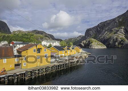 "Port, Nusfjord, Lofoten, Nordland, Norway, Europe" View Large Photo Image Stock Image - "Port, Nusfjord, Lofoten, Nordland, Norway, Europe". Fotosearch