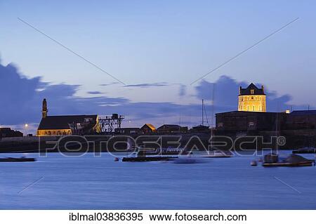 "Port of Camaret-sur-Mer with Tour Vauban and the Chapel Notre-Dame de Rocamadour, Departement Finistere, Brittany, France, Europe" View Large Photo Image Stock Photography - "Port of Camaret-sur-Mer with Tour Vauban and the Chapel Notre-Dame de Rocamadour, Departement Finistere, Brittany, France, Europe". Fotosearch