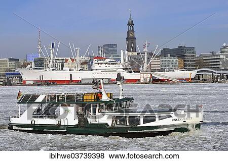 "Port of Hamburg ferry Finkenwerder in front of Cap San Diego, Hamburg, Hamburg, Germany, Europe" View Large Photo Image Stock Photo - "Port of Hamburg ferry Finkenwerder in front of Cap San Diego, Hamburg, Hamburg, Germany, Europe". Fotosearch