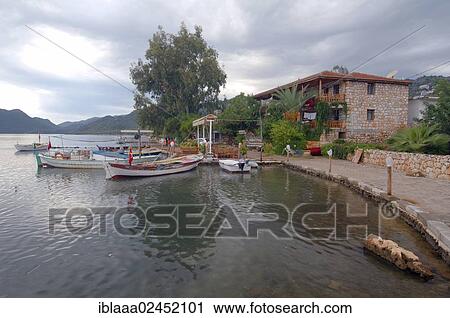 "Port of Kekova, Turkey, Asia" View Large Photo Image Stock Image - "Port of Kekova, Turkey, Asia". Fotosearch