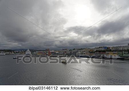 Stock Image - "Port of Kristiansund, Kristiansund, More og Romsdal, Western Norway, Norway, Europe". Fotosearch