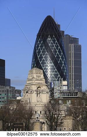 "Port of London Authority Building in front of Abbey Business Centre, The Gherkin, designed by Norman Foster seen from Tower Bridge, City of London, London, London region, England, United Kingdom, Europe" View Large Photo Image Stock Photography - "Port of London Authority Building in front of Abbey Business Centre, The Gherkin, designed by Norman Foster seen from Tower Bridge, City of London, London, London region, England, United Kingdom, Europe". Fotosearch