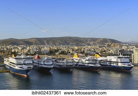 Stock Image - "Port of Piraeus, Greece, Europe". Fotosearch