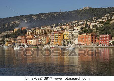 "Port of Villefranche-sur-Mer, morning mood, Villefranche-sur-Mer, French Riviera, Alpes-Maritimes, Provence-Alpes-Cote d’Azur, France, Europe" View Large Photo Image Stock Photo - "Port of Villefranche-sur-Mer, morning mood, Villefranche-sur-Mer, French Riviera, Alpes-Maritimes, Provence-Alpes-Cote d’Azur, France, Europe". Fotosearch