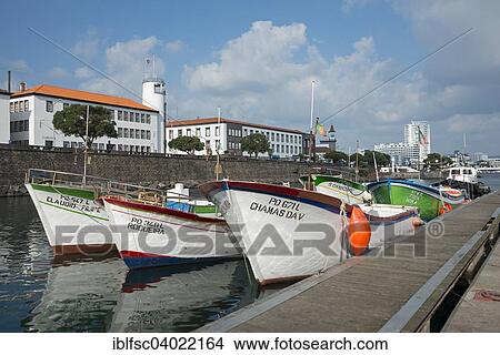 "Port, Ponta Delgada, Sao Miguel, Azores, Portugal, Europe" View Large Photo Image Picture - "Port, Ponta Delgada, Sao Miguel, Azores, Portugal, Europe". Fotosearch