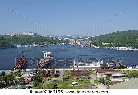 Stock Photography - "Port, Vladivostok, Primorsky Krai, Russia, Europe". Fotosearch
