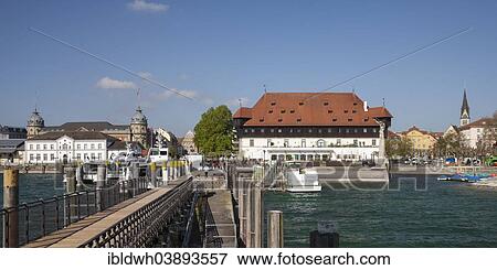 "Port with Konzilgebaude, Konzil edifice, Lake Constance, Konstanz, Baden-Wurttemberg, Germany, Europe" View Large Photo Image Stock Photo - "Port with Konzilgebaude, Konzil edifice, Lake Constance, Konstanz, Baden-Wurttemberg, Germany, Europe". Fotosearch