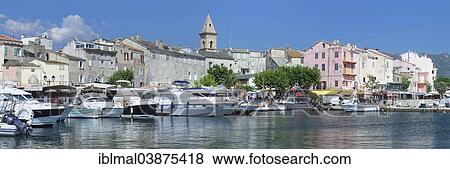 "Port with the church of Santa Maria Assunta, Saint-Florent, Corsica, France, Europe" View Large Photo Image Stock Photo - "Port with the church of Santa Maria Assunta, Saint-Florent, Corsica, France, Europe". Fotosearch
