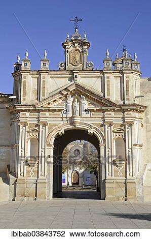 Stock Image - "Portal, Centro Andaluz de Arte Contemporaneo, La Cartuja, a former Carthusian monastery, centre for contemporary art, museum, Seville, Andalusia, Spain, Europe". Fotosearch