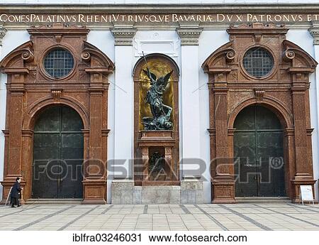 "Portal of the Jesuit Church of St. Michael, Oberbayern, Munich, Upper Bavaria, Bavaria, Germany, Europe" View Large Photo Image Stock Image - "Portal of the Jesuit Church of St. Michael, Oberbayern, Munich, Upper Bavaria, Bavaria, Germany, Europe". Fotosearch