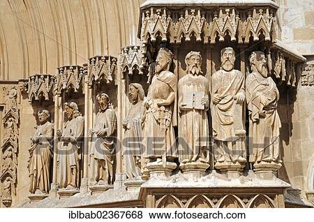 "Portal with figurines and sculptures, Cathedral of Tarragona, Tarragona, Catalonia, Spain, Europe, PublicGround, Europe" View Large Photo Image Stock Photo - "Portal with figurines and sculptures, Cathedral of Tarragona, Tarragona, Catalonia, Spain, Europe, PublicGround, Europe". Fotosearch