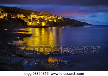"Porticciolo at night, Cap Corse, Haute-Corse, Corsica, France, Europe" View Large Photo Image Stock Photograph - "Porticciolo at night, Cap Corse, Haute-Corse, Corsica, France, Europe". Fotosearch