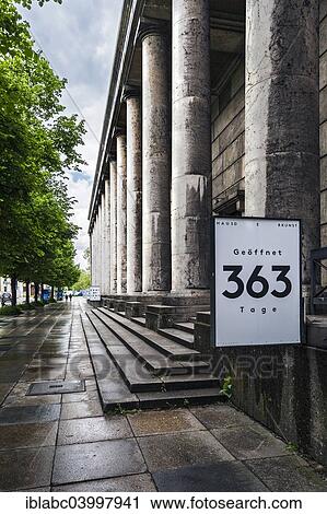 Portico At The Haus Der Kunst Art Museum Munich Upper Bavaria