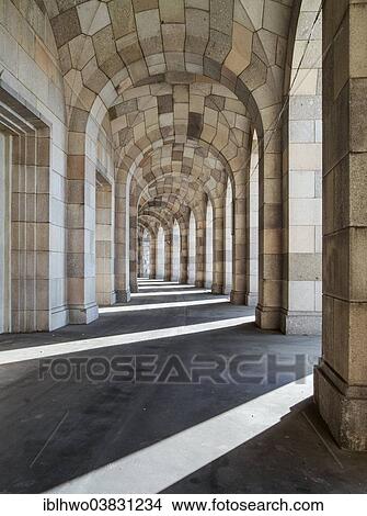 Picture - "Portico, Congress Hall of the Nazi Party, 1933-1945, not completed, Documentation Centre Nazi Party Rally Grounds, Nuremberg, Bavaria, Germany, Europe". Fotosearch